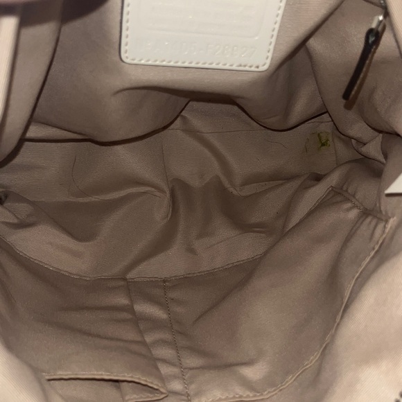 Coach Chambray Signature C Ivory Python Embossed Leather Tote Bag - Picture 12 of 14